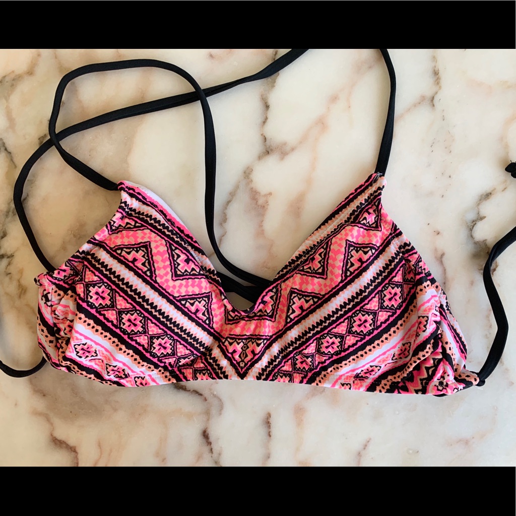 Geometric Pattern Bikini Top